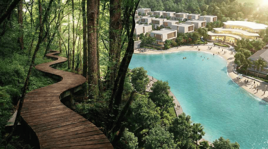 Infinity swimming pool at Blubay by ORA Land