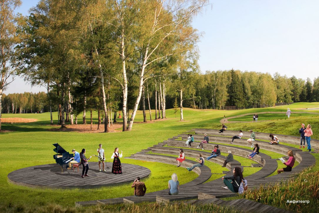 Open activity lawns at Blubay by ORA Land